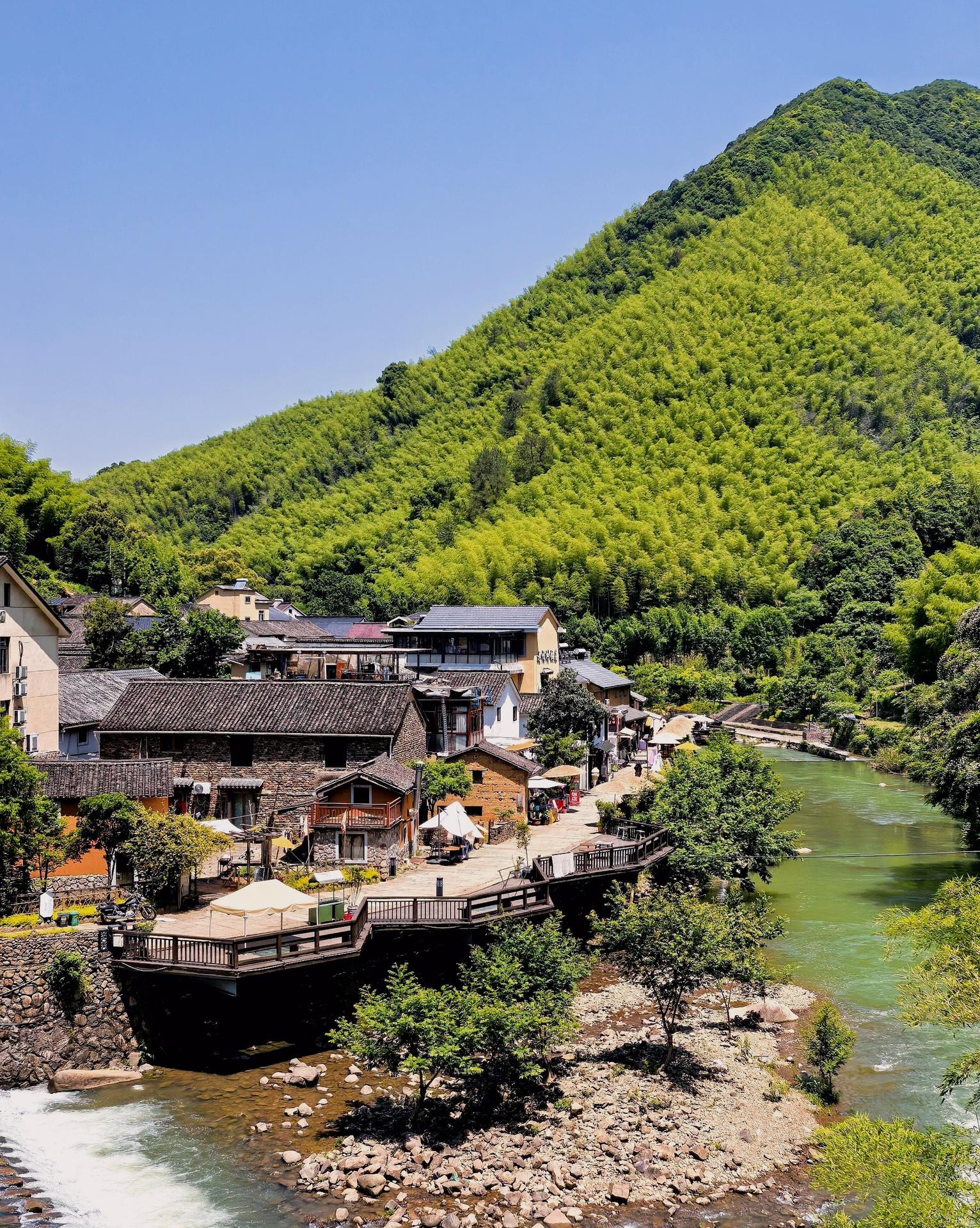 桐庐石舍村马岭古道溯溪攻略,大巴直达四古村免费