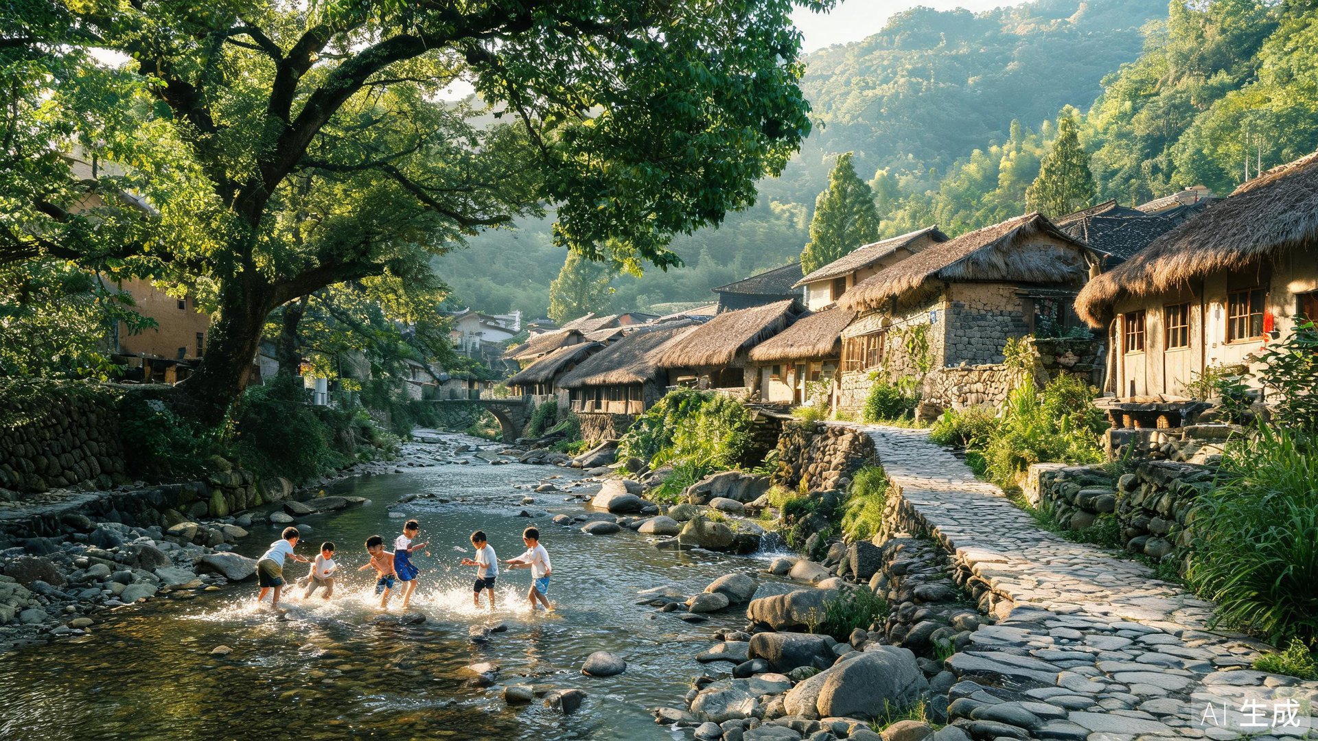 桐庐石舍村马岭古道溯溪攻略，大巴直达四古村免费
