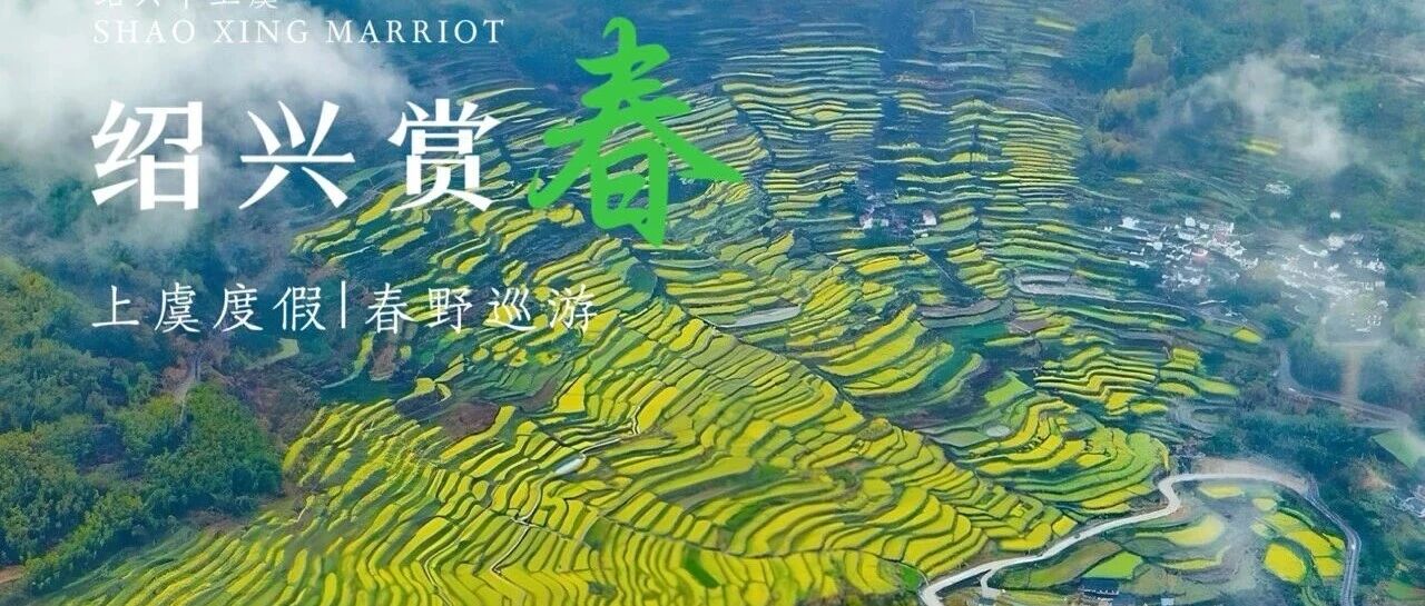 杭州出发去上虞看油菜花,梯田花海比婺源近