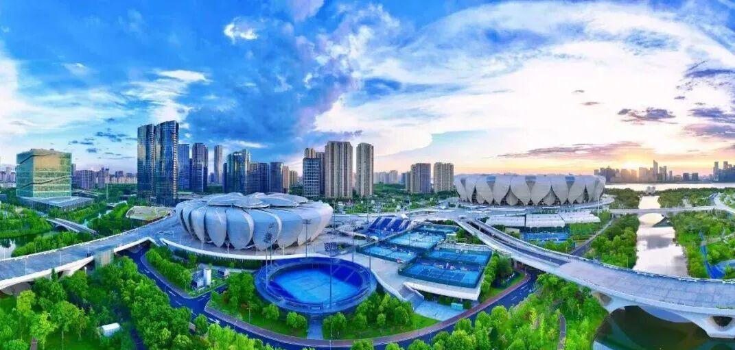 滨江奥体中心建筑实景