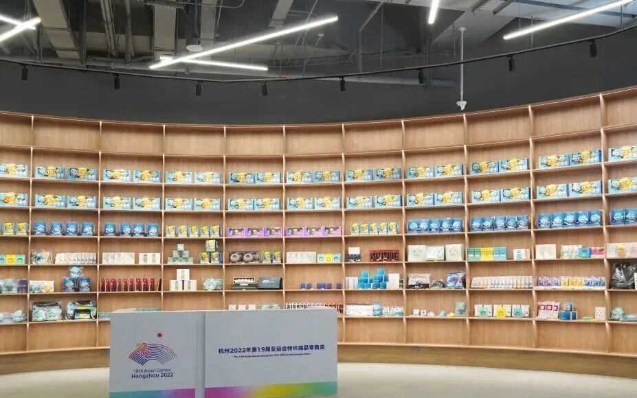 亚运会博物馆展厅暗光氛围