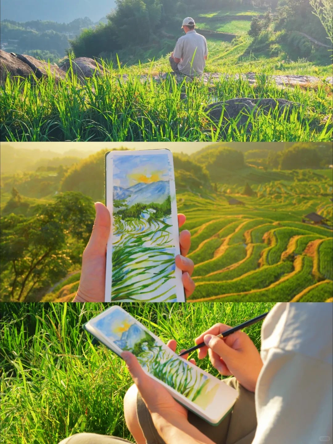 九曲云环梯田全景