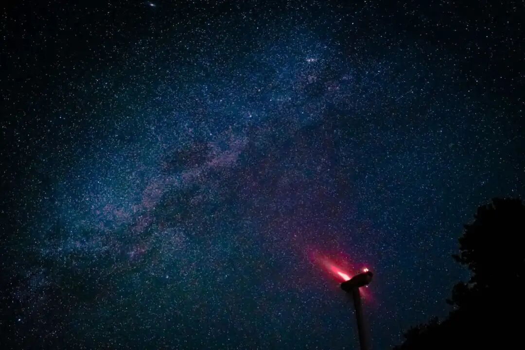 白鹤尖银河星空